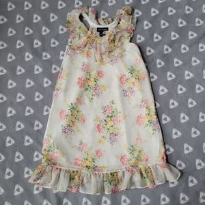 Ralph Lauren Girls Sz 8 Floral Racerback  Summer Dress
